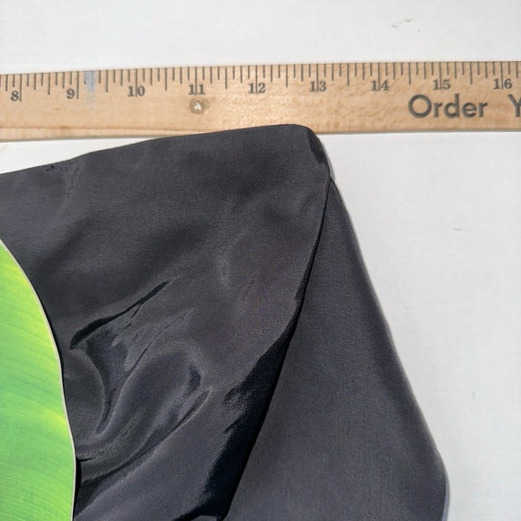 FARM RIO Tafeta Mini Skirt Size XS Black NWT Bow Cocktail Mini Holiday CLASSY - Picture 3 of 9